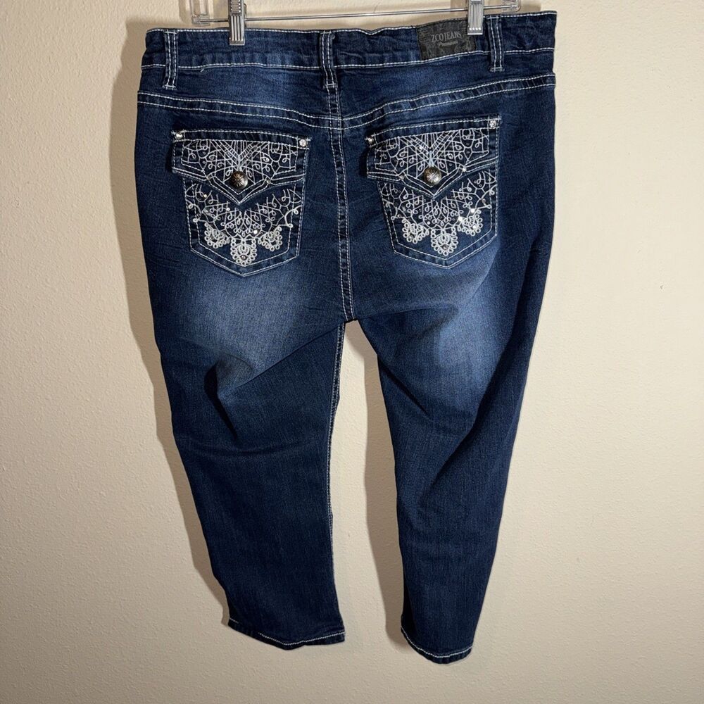 ZCO Jeans Women’s Denim Capris Blue - Picture 3 of 6